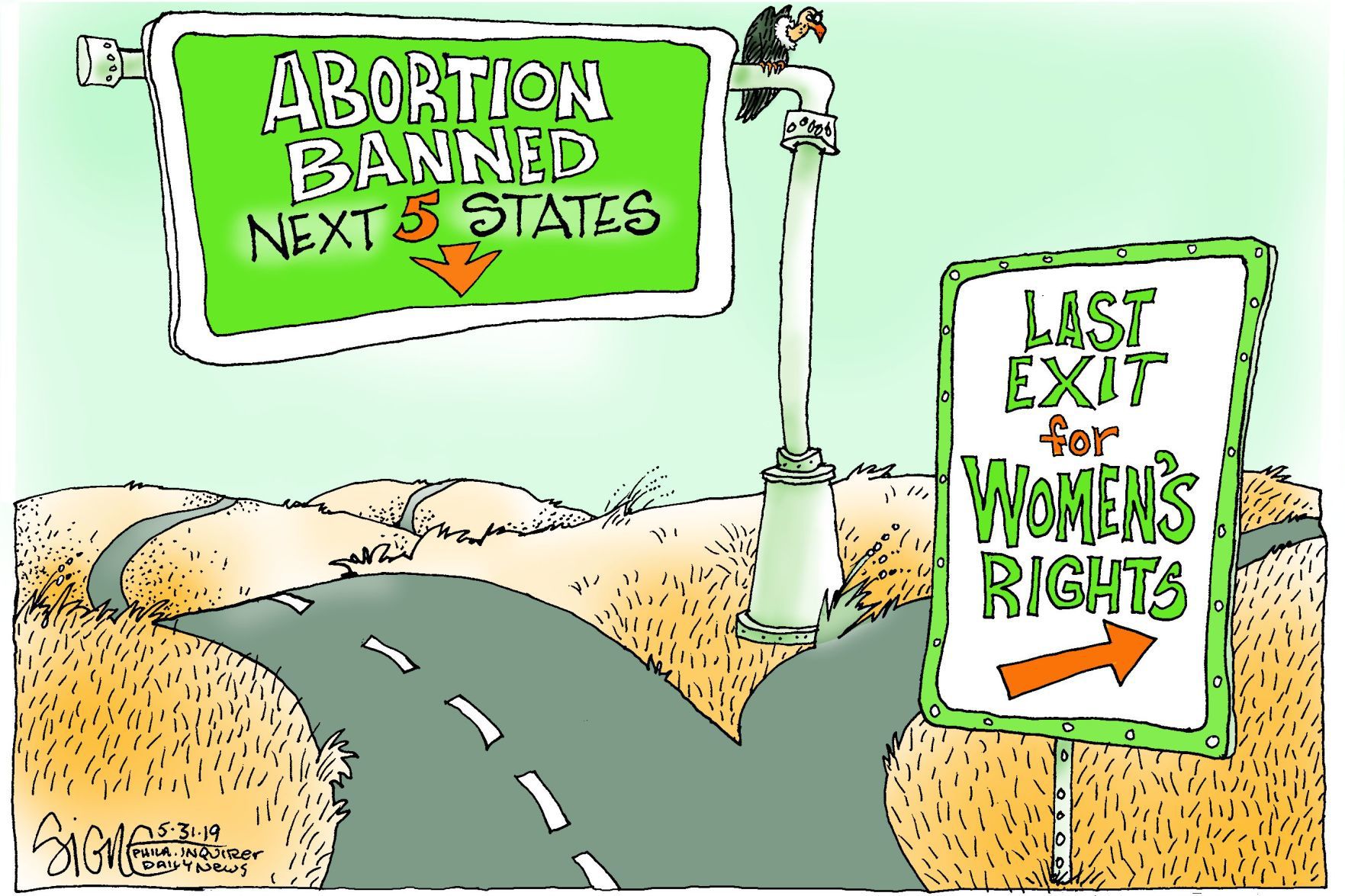 Signe Wilkinson cartoon